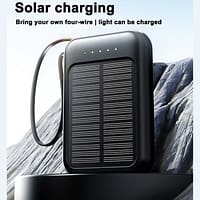 3(1) Fast Charging High-Capacity 20000mAh Solar Power Bank