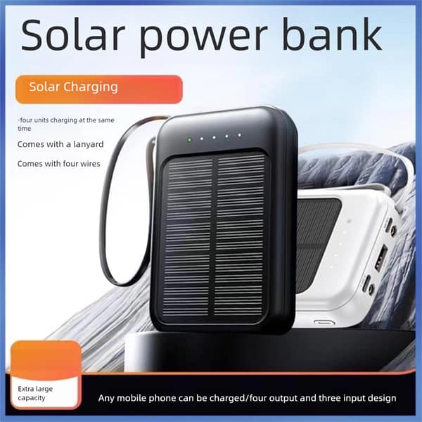 17(1) Fast Charging High-Capacity 20000mAh Solar Power Bank