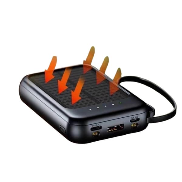 18(1) Fast Charging High-Capacity 20000mAh Solar Power Bank