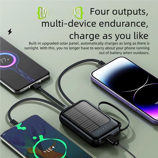 24(1) Fast Charging High-Capacity 20000mAh Solar Power Bank