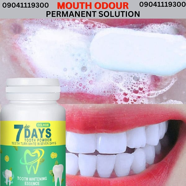 PLUS FREE GIFT BRACELET (4) 7 days active teeth whitening powder